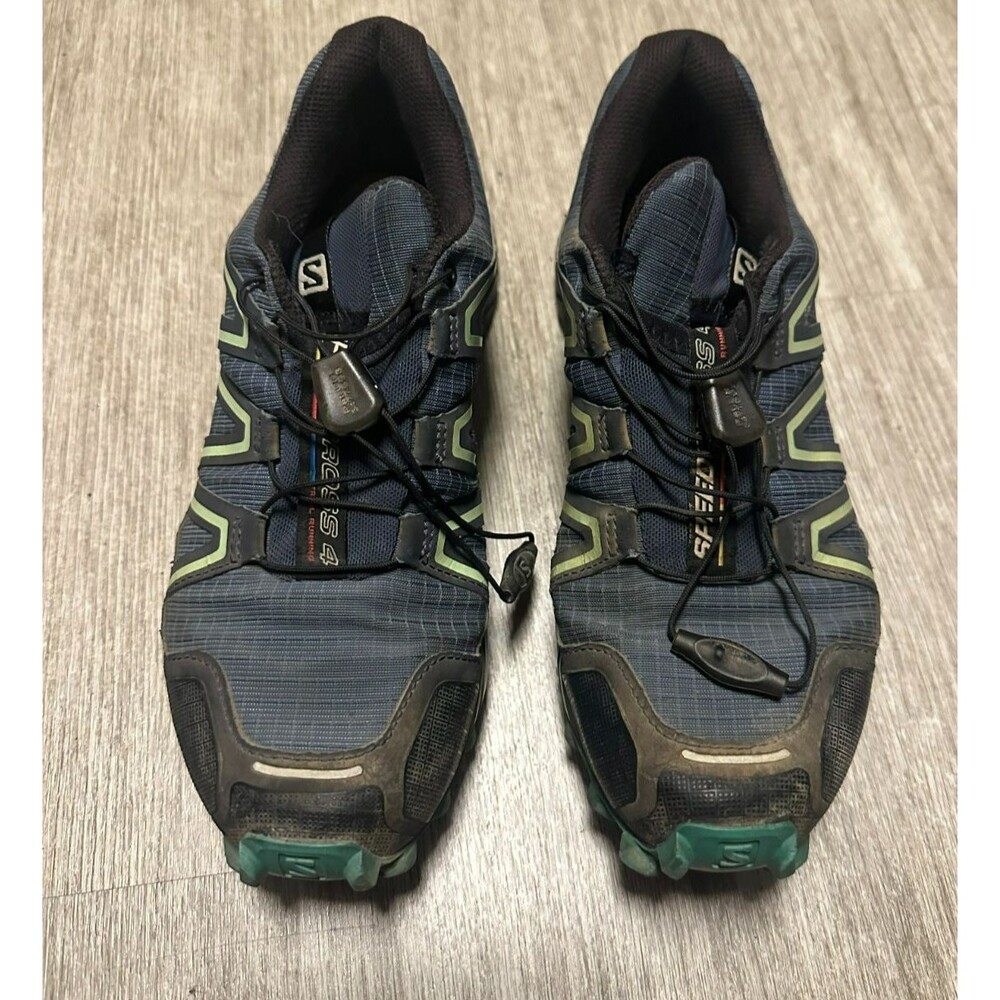 Salomon Speedcross 4 Shoes Women's Size 7 Blue/Black/Green Conta grip soles